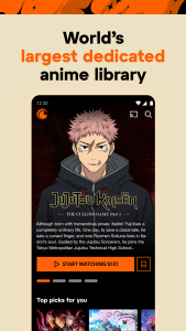 اسکرین شات 1 برنامه Crunchyroll: Anime Streaming