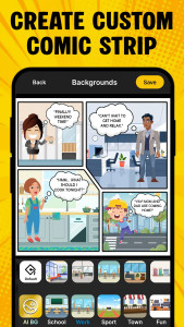 اسکرین شات 5 برنامه Cartoon Comic Strip Maker