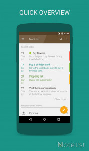 اسکرین شات 1 برنامه Note list - Notes & Reminders