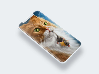 اسکرین شات 5 برنامه Cute Cat Wallpaper