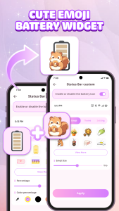 اسکرین شات 6 برنامه Emoji Battery Icon Customize
