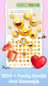 اسکرین شات 2 برنامه Emoji Keyboard: Themes & Fonts