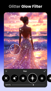 اسکرین شات 2 برنامه Glitter Effect - Bling Effect