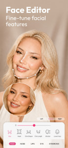 اسکرین شات 2 برنامه YouCam Makeup: Face Editor
