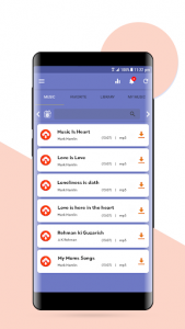 اسکرین شات 2 برنامه Mp3 Music Downloader - Unlimited Music Player