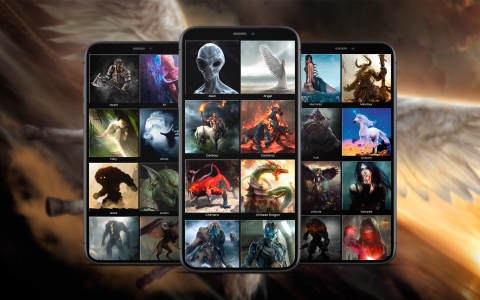 اسکرین شات 1 برنامه Fantasy Creatures Wallpapers