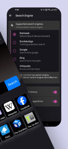 اسکرین شات 2 برنامه Dark Web Browser: Secure