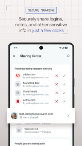 اسکرین شات 7 برنامه Dashlane Password Manager