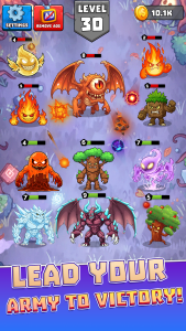 اسکرین شات 3 بازی Elemental Merge Monsters Game