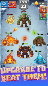 اسکرین شات 4 بازی Elemental Merge Monsters Game