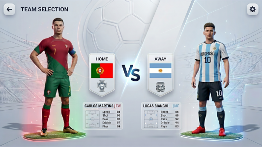 اسکرین شات 1 بازی Football Games 2026 Real Kick