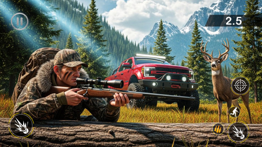اسکرین شات 1 برنامه Deer Hunter Wild Hunting Games