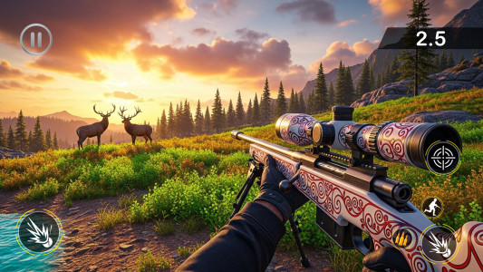 اسکرین شات 4 برنامه Deer Hunter Wild Hunting Games