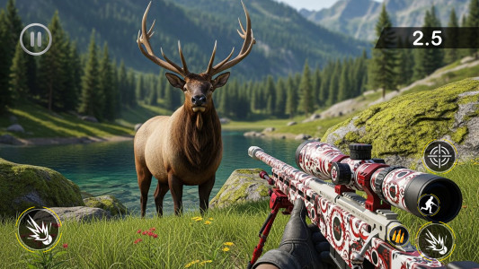 اسکرین شات 2 برنامه Deer Hunter Wild Hunting Games