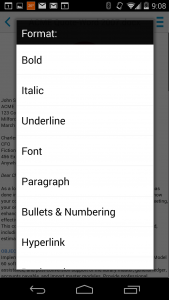 اسکرین شات 4 برنامه Docs To Go™ Office Suite