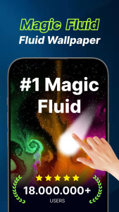 اسکرین شات 1 برنامه Magic Wallpaper: Magic Fluid