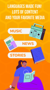 اسکرین شات 5 برنامه Beelinguapp Language Learning