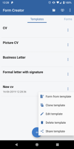 اسکرین شات 1 برنامه PDF Form Creator