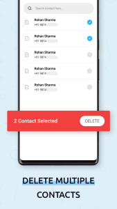 اسکرین شات 2 برنامه Delete Multi Contacts - Merge