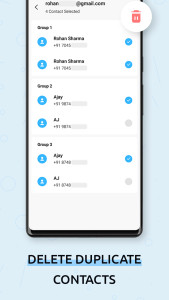 اسکرین شات 4 برنامه Delete Multi Contacts - Merge