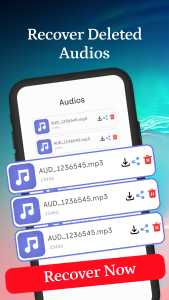 اسکرین شات 5 برنامه Deleted Audio Recovery:Restore