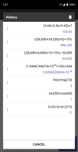 اسکرین شات 7 برنامه ClevCalc - Calculator
