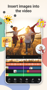 اسکرین شات 1 برنامه Photo On Video, Image To Video