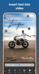 اسکرین شات 1 برنامه Text On Video, Text On Photo