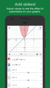 اسکرین شات 3 برنامه Desmos Graphing Calculator