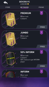 اسکرین شات 3 بازی DEVCRO 22 - Draft, Packs
