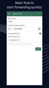 اسکرین شات 1 برنامه Forward SMS