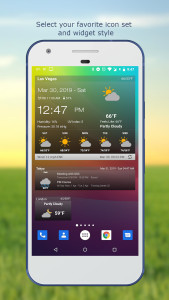 اسکرین شات 2 برنامه Weather & Clock Widget