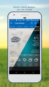 اسکرین شات 4 برنامه Weather & Clock Widget