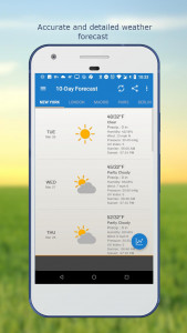 اسکرین شات 5 برنامه Weather & Clock Widget