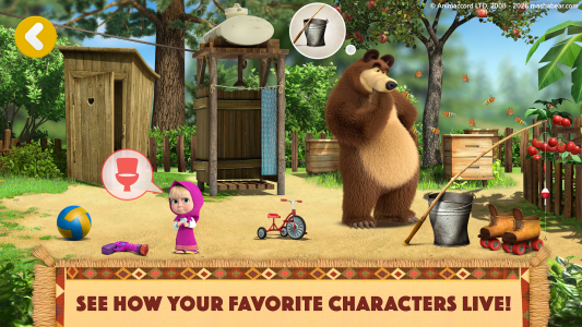 اسکرین شات 1 بازی Masha and the Bear: My Friends
