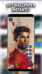 اسکرین شات 5 برنامه Ronaldo Wallpapers 2026 4K CR7