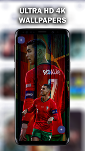 اسکرین شات 6 برنامه Ronaldo Wallpapers 2026 4K CR7