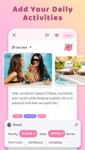 اسکرین شات 4 برنامه My Diary With Lock: Mood Diary