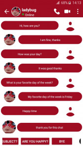 اسکرین شات 2 برنامه ladybug fake call