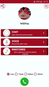 اسکرین شات 4 برنامه ladybug fake call