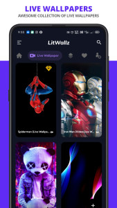 اسکرین شات 4 برنامه LitWallz - 4K & Live Wallpaper