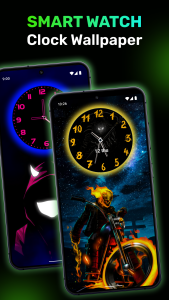 اسکرین شات 3 برنامه Smart Watch - Clock Wallpaper