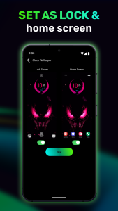 اسکرین شات 8 برنامه Smart Watch - Clock Wallpaper