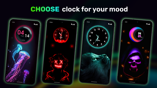 اسکرین شات 2 برنامه Smart Watch - Clock Wallpaper