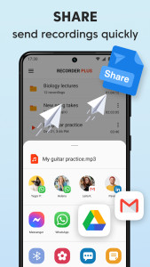 اسکرین شات 8 برنامه Voice Recorder Plus: Rec Sound