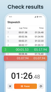 اسکرین شات 6 برنامه Multi Timer: Timer + Stopwatch