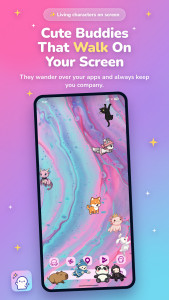 اسکرین شات 1 برنامه Shimeji: Screen Buddies