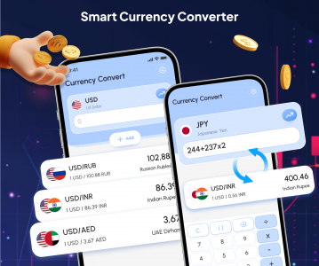 اسکرین شات 1 برنامه Currency Converter Calculator