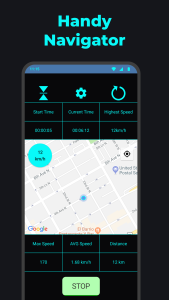 اسکرین شات 4 برنامه Speedometer: GPS Speed Tracker