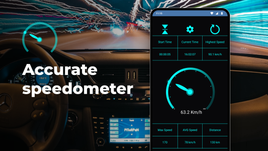 اسکرین شات 8 برنامه Speedometer: GPS Speed Tracker